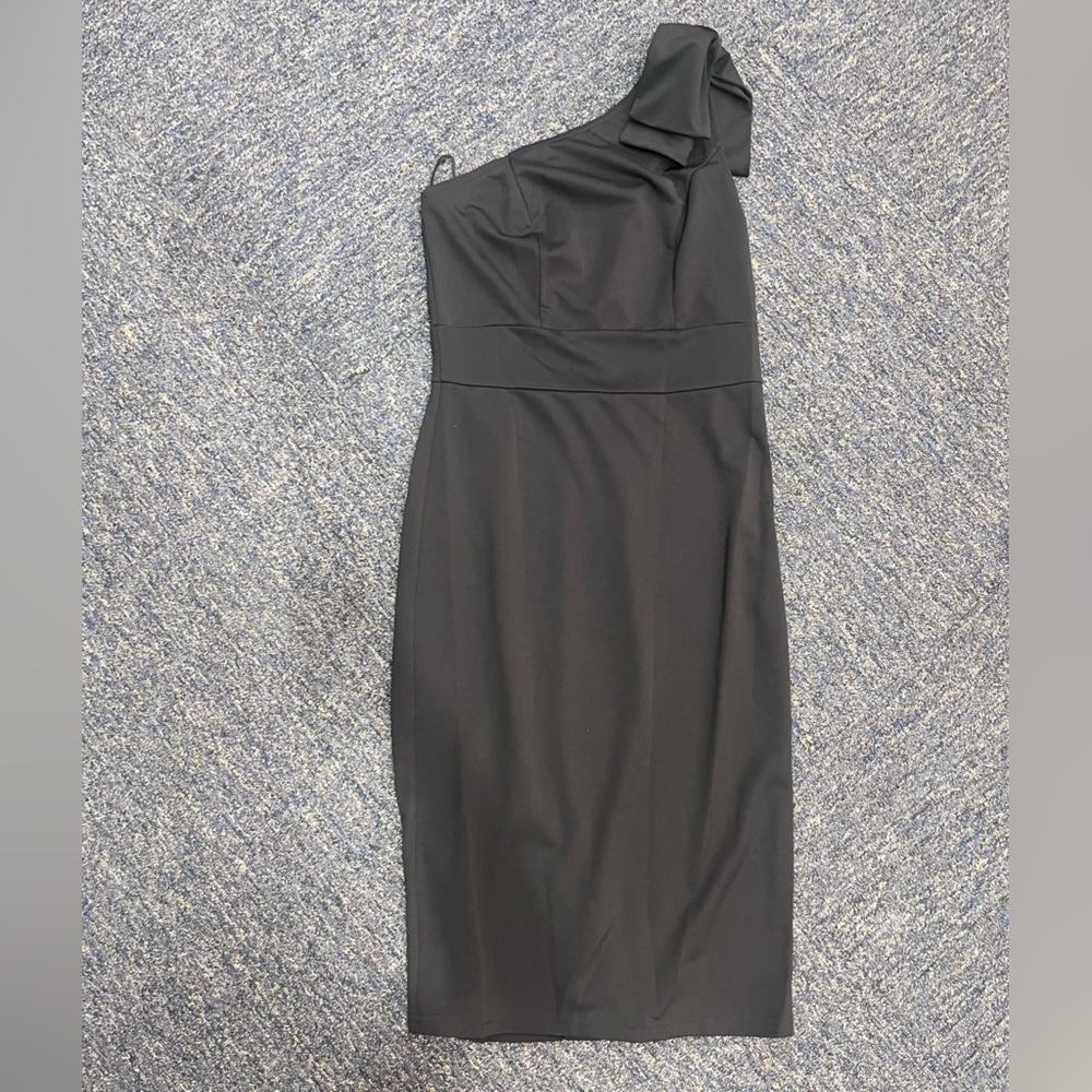 Jasambac one shoulder bodycon dress with bow